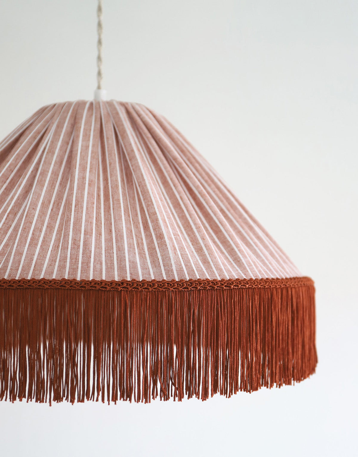 Bella Pendant Light - Terra Stripes, Bohemian Fringe