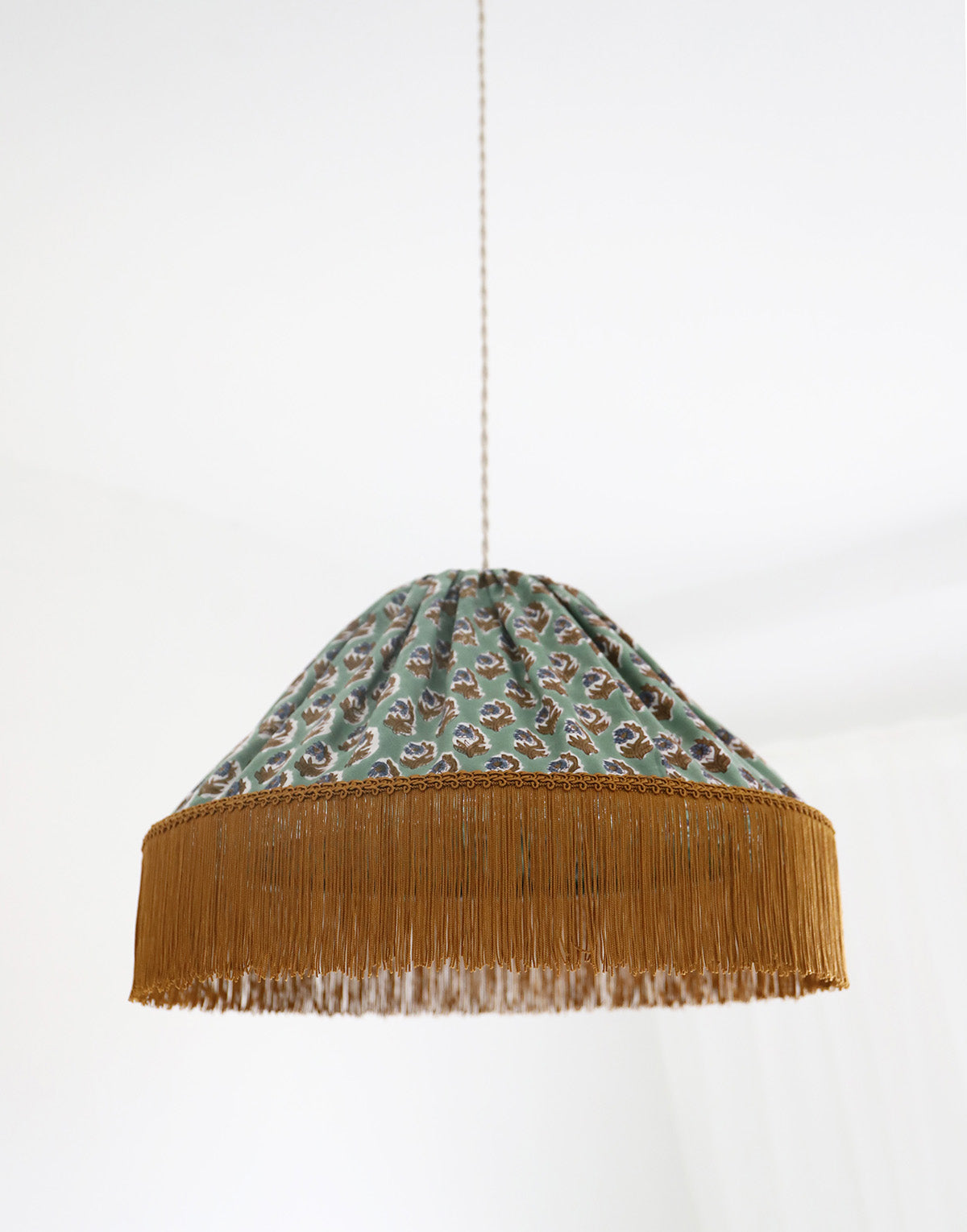 Conical Pendant Light Bella Printed “Bohemian Flora”