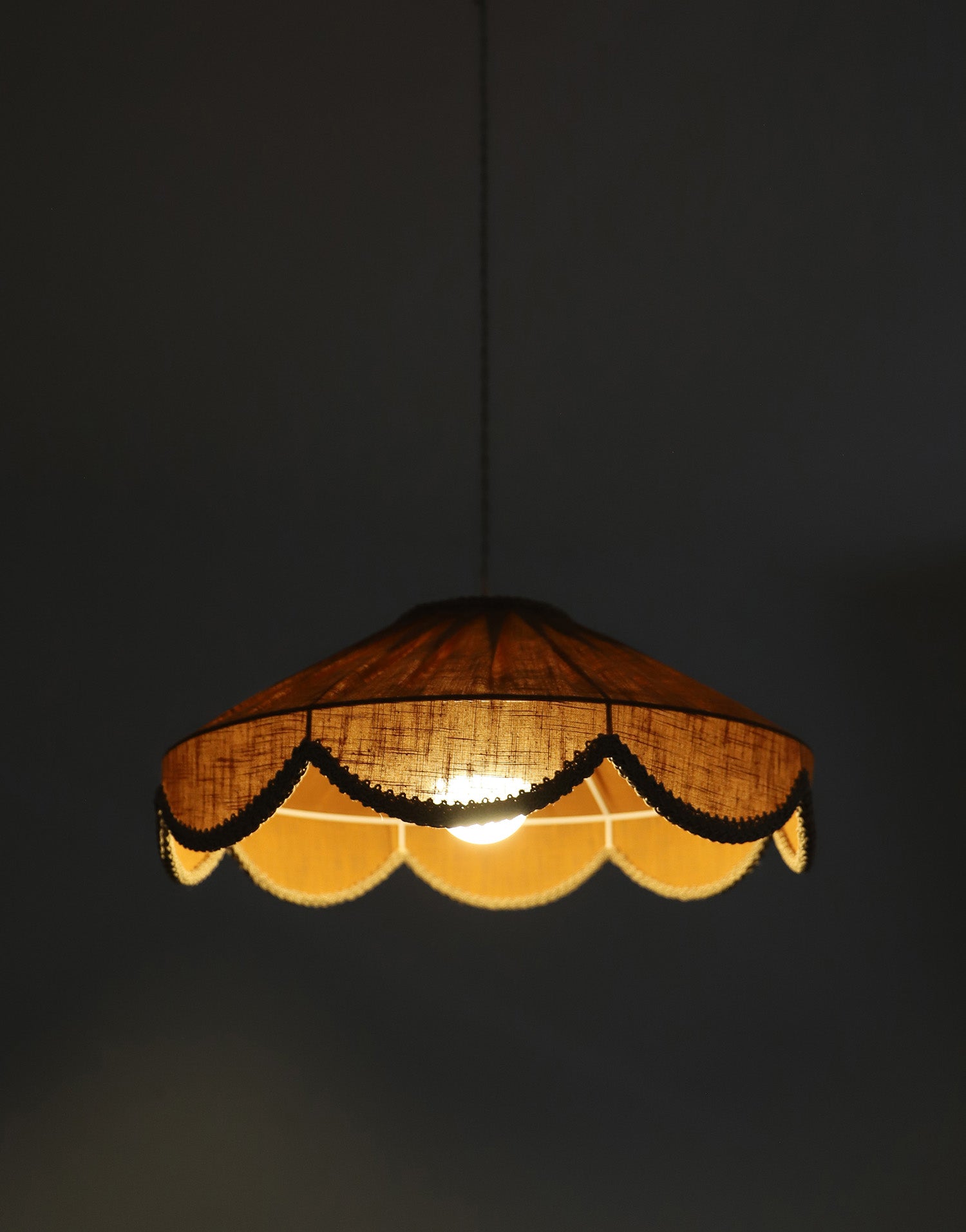 Cosette 'Caramel' Solid Color Floral Shaped Pendant Light