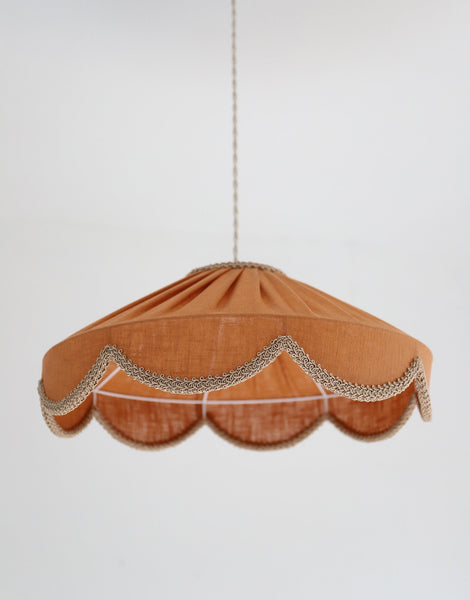 Cosette 'Caramel' Solid Color Floral Shaped Pendant Light