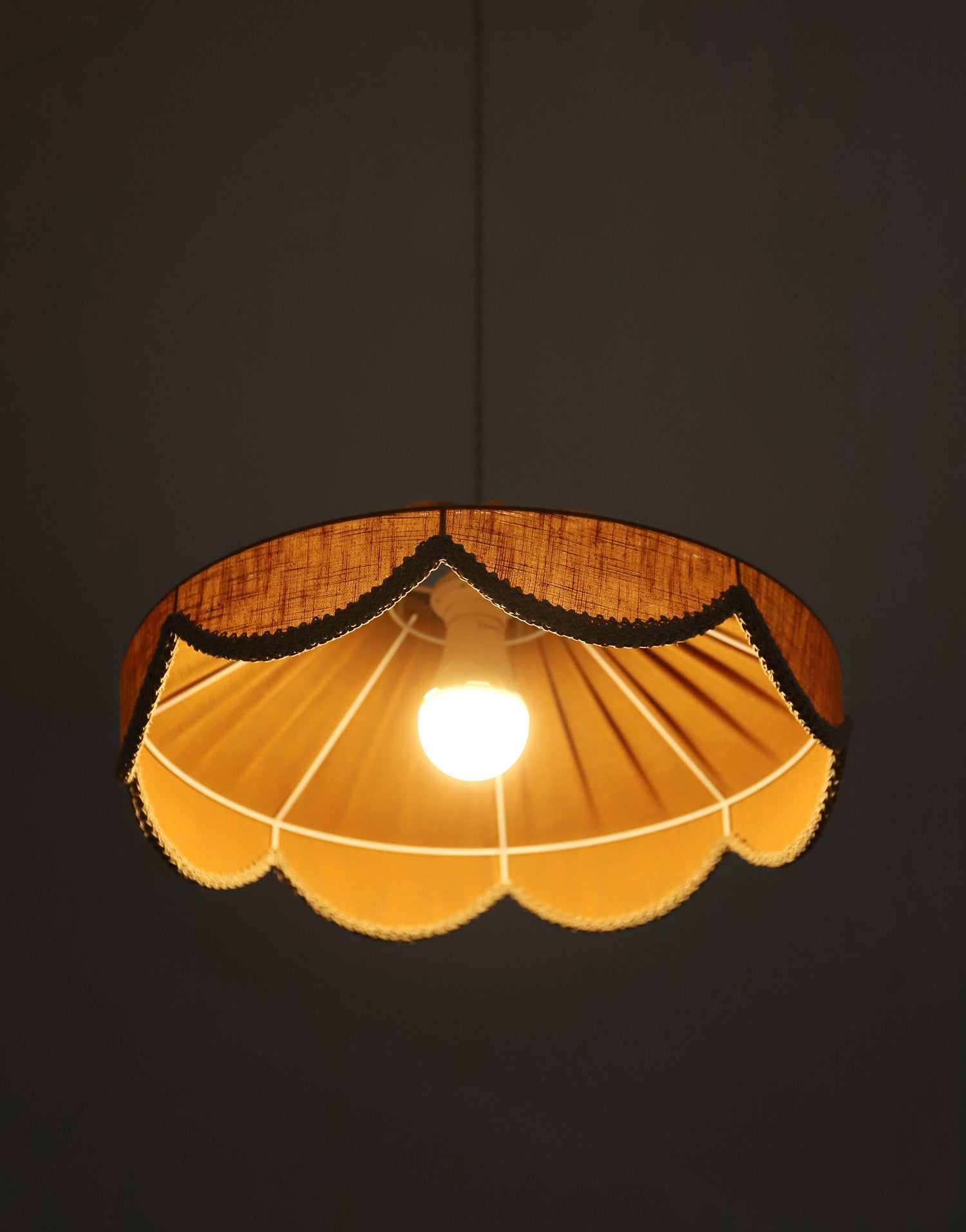 Cosette 'Caramel' Solid Color Floral Shaped Pendant Light