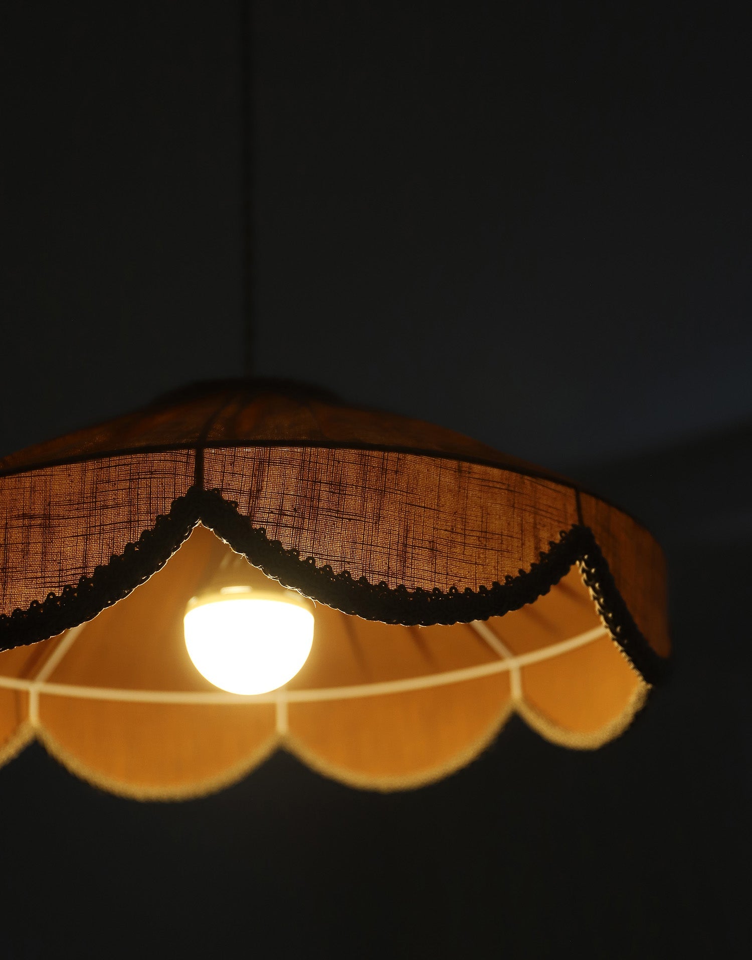 Cosette 'Caramel' Solid Color Floral Shaped Pendant Light