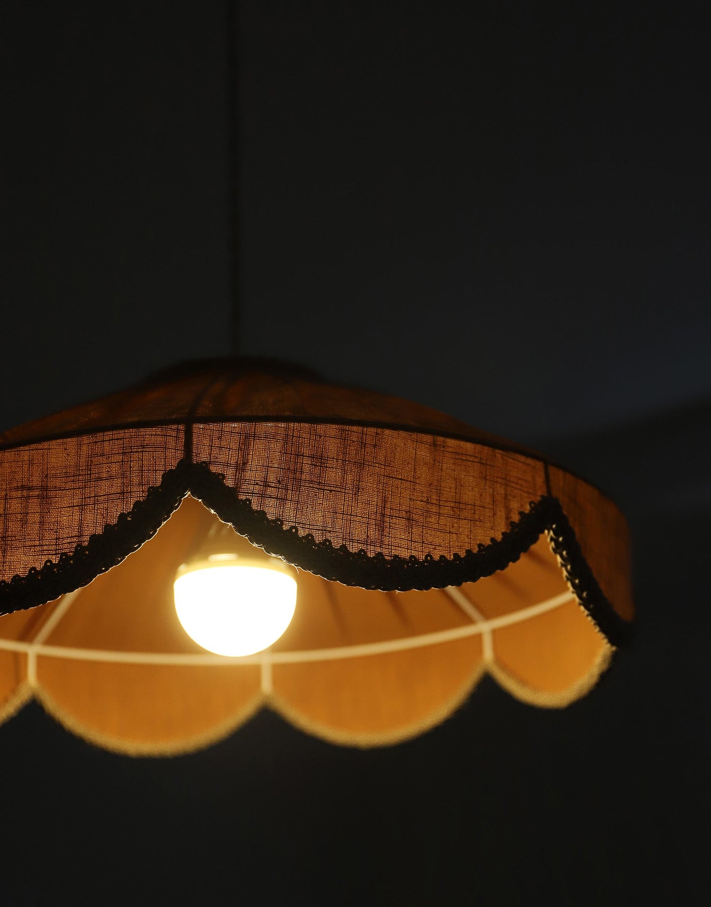 Cosette 'Caramel' Solid Color Floral Shaped Pendant Light