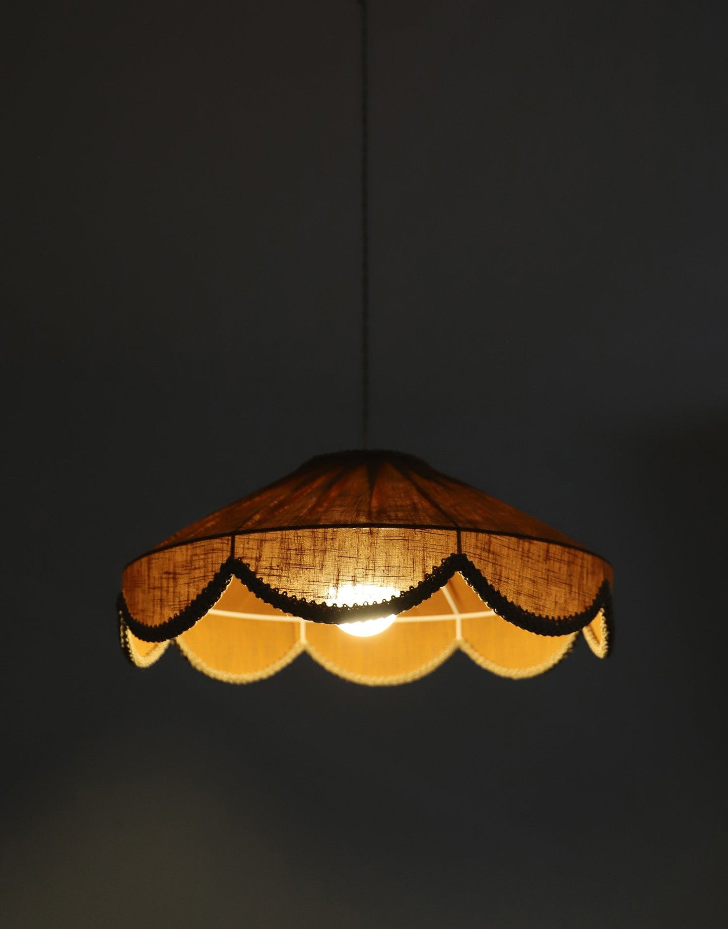 Cosette 'Caramel' Solid Color Floral Shaped Pendant Light