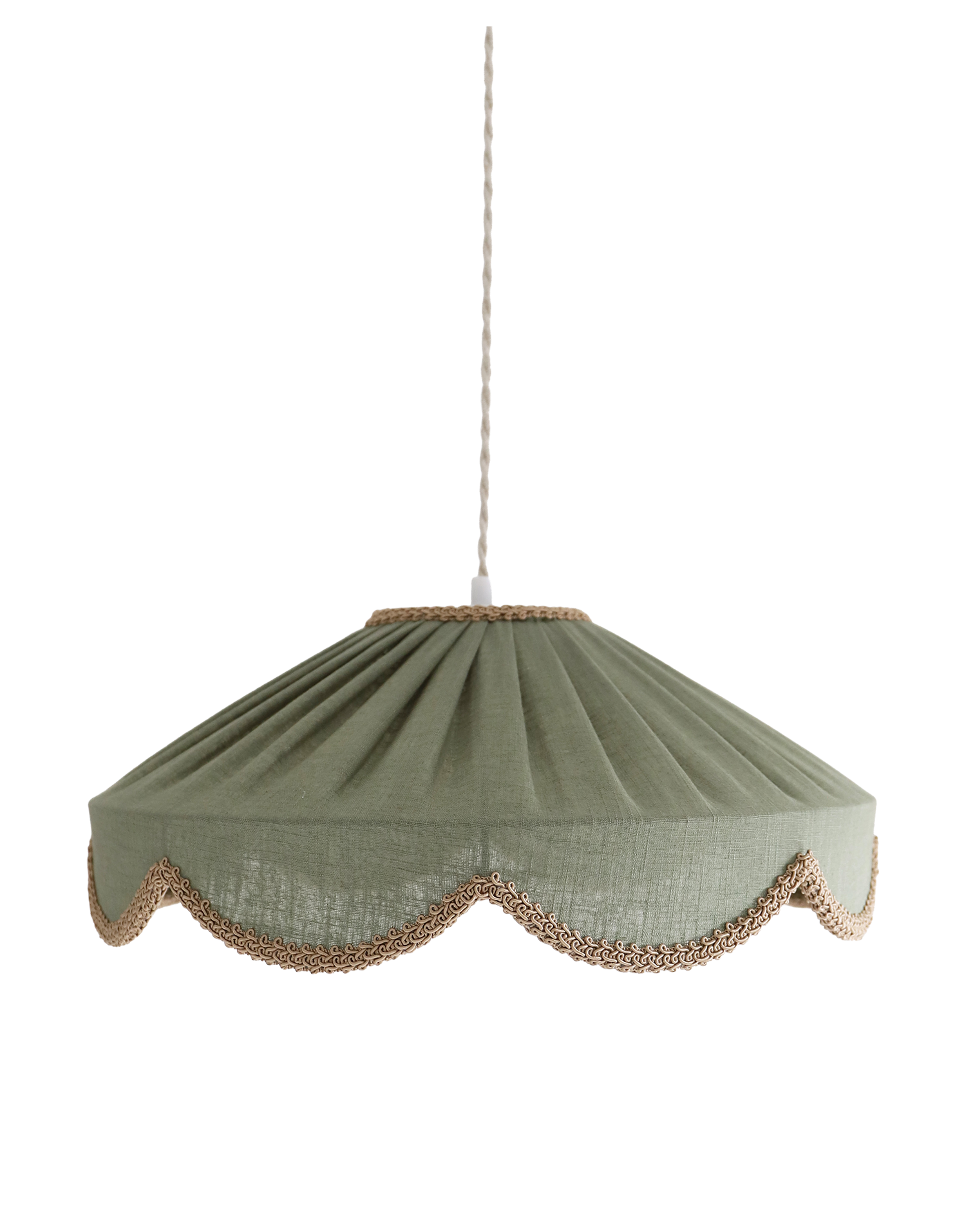 Cosette 'Powdered Sage' Solid Color Floral Shaped Pendant Light