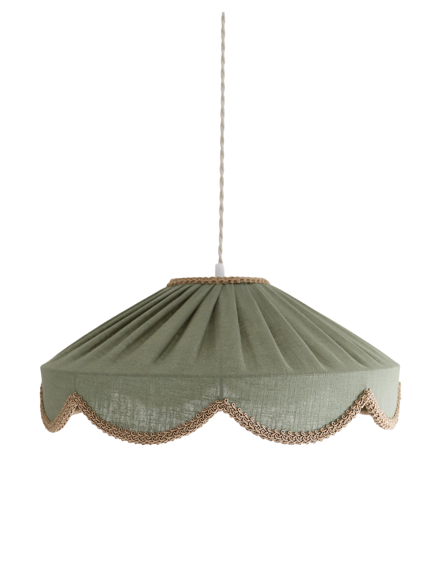 Cosette 'Powdered Sage' Solid Color Floral Shaped Pendant Light