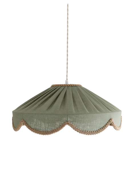 Cosette 'Powdered Sage' Solid Color Floral Shaped Pendant Light
