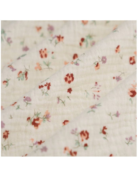 Emilia Conical Pendant Light with Ruffle in ‘Tiny Flowers’ Print