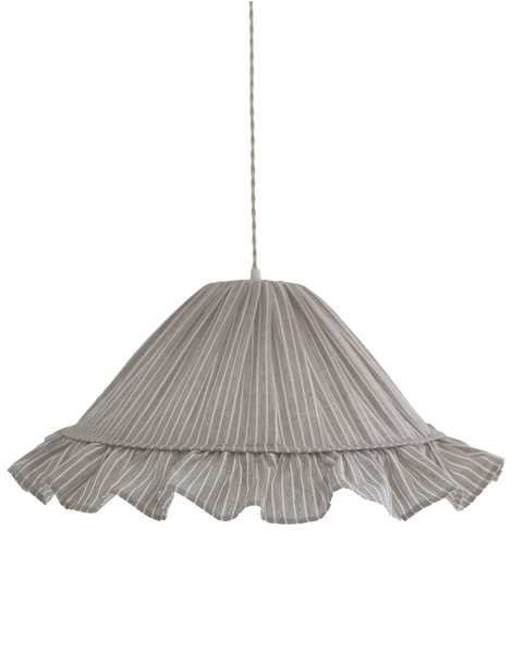 Emilia Pendant Light - Fine Olive Stripes
