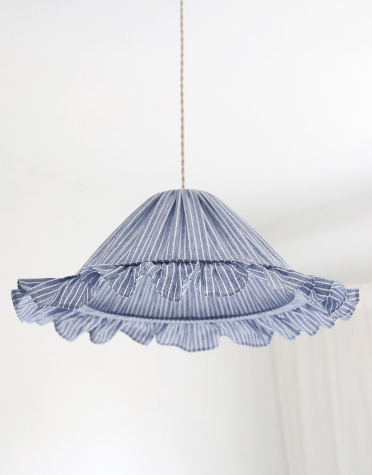 Emilia Pendant Light - Blue Stripes