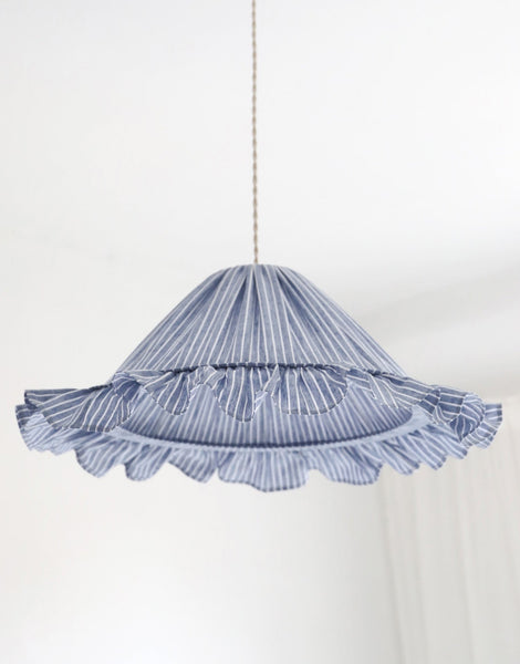 Emilia Pendant Light - Blue Stripes