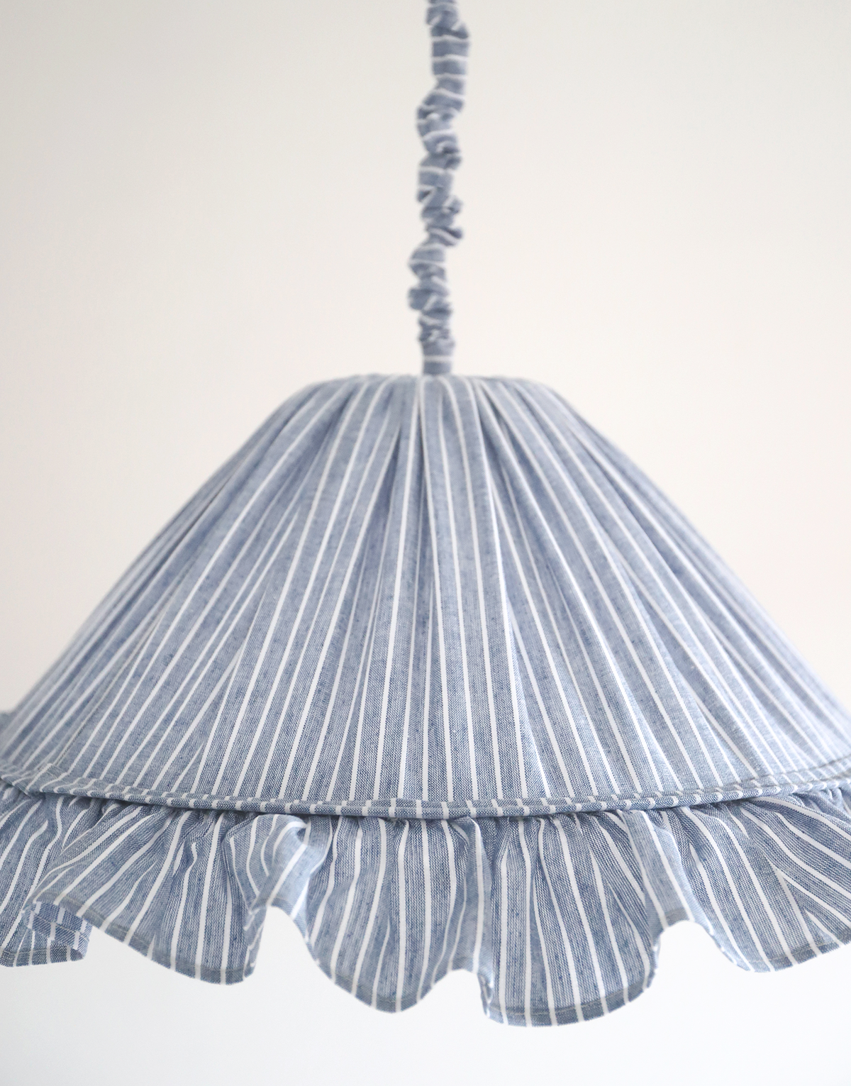 Emilia Pendant Light - Blue Stripes