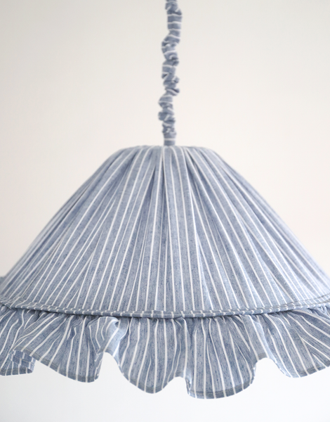 Emilia Pendant Light - Blue Stripes