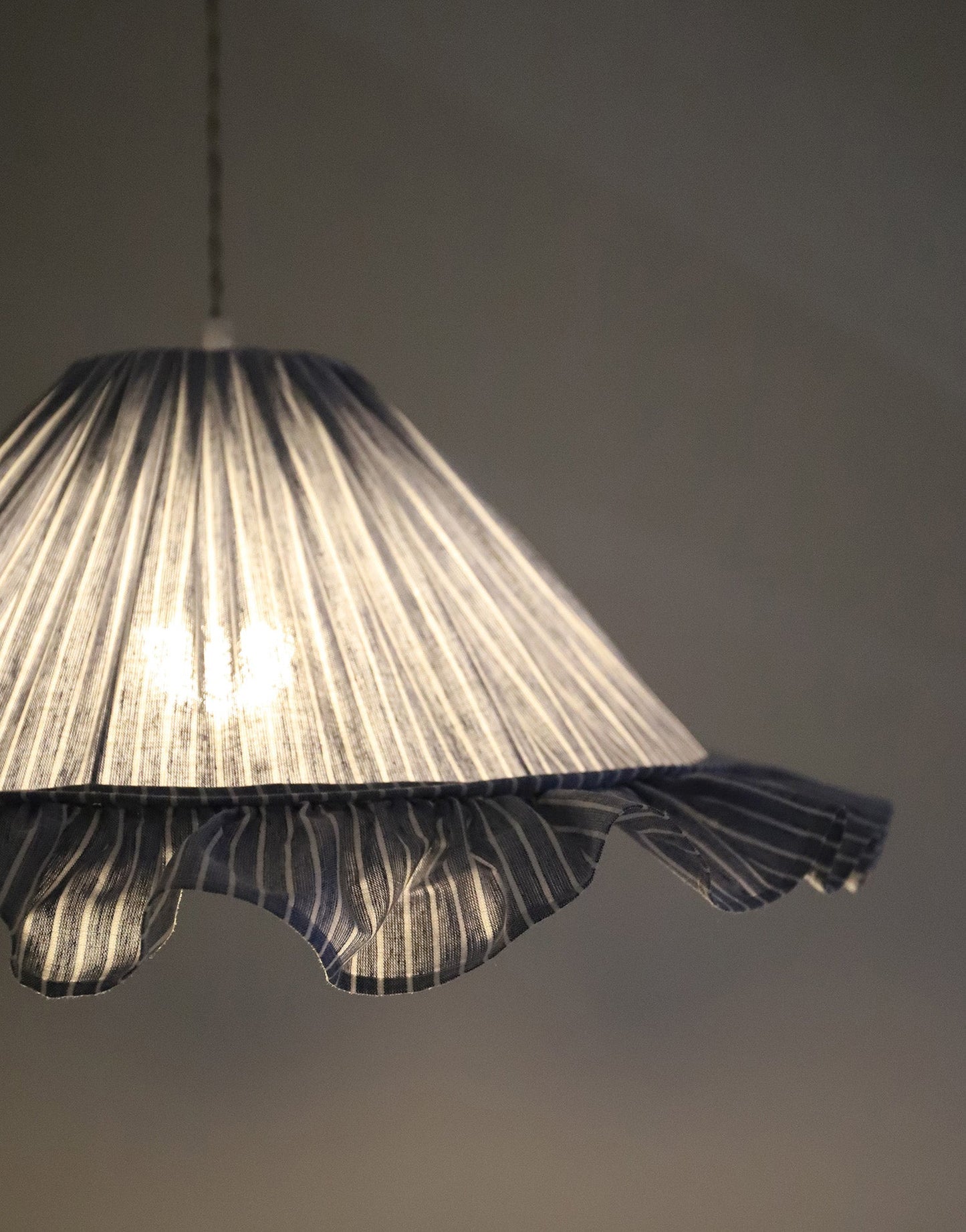 Emilia Pendant Light - Blue Stripes