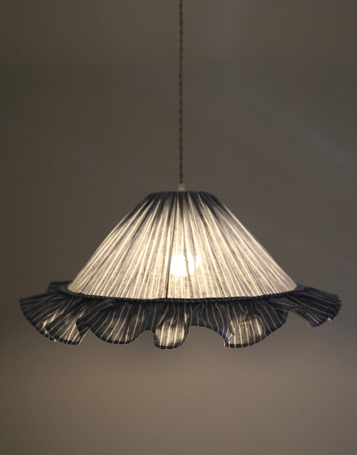 Emilia Pendant Light - Blue Stripes