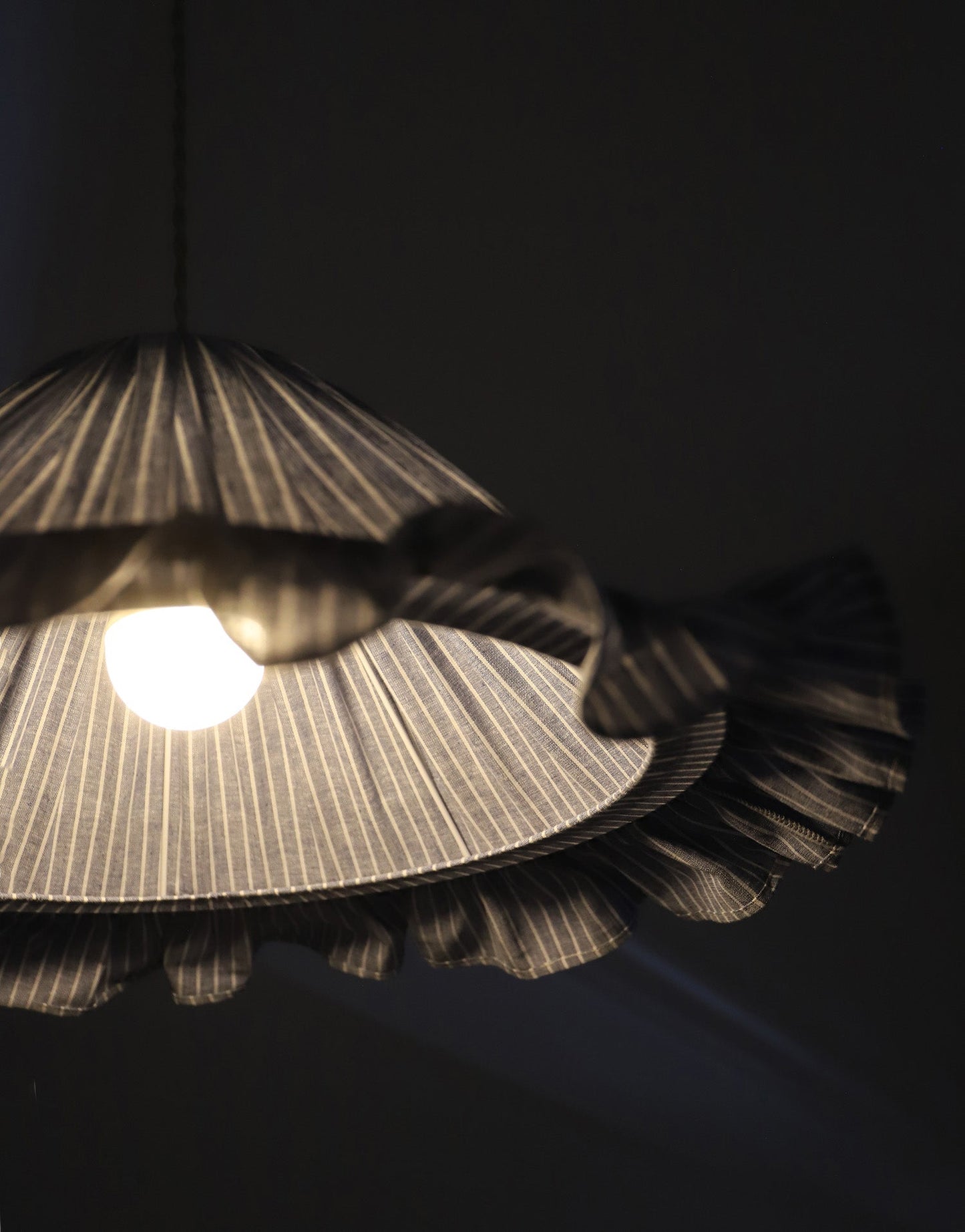 Emilia Pendant Light - Blue Stripes