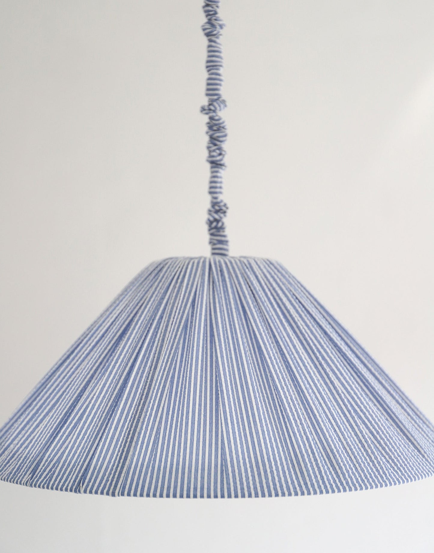Malala "Marina" Conical Pendant Light with Fine Stripes