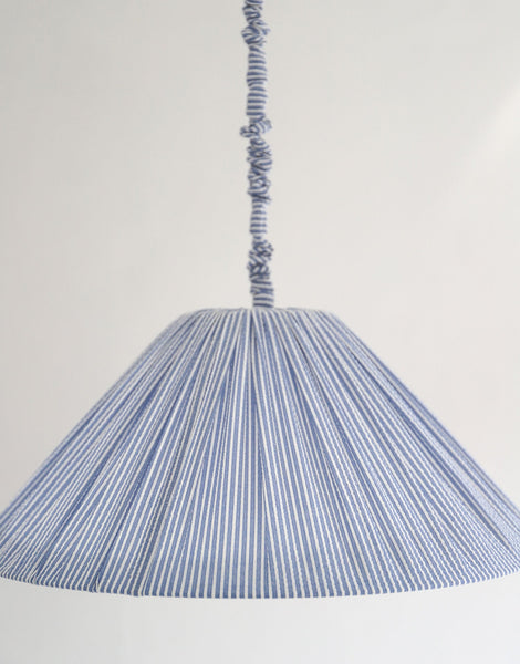 Malala "Marina" Conical Pendant Light with Fine Stripes