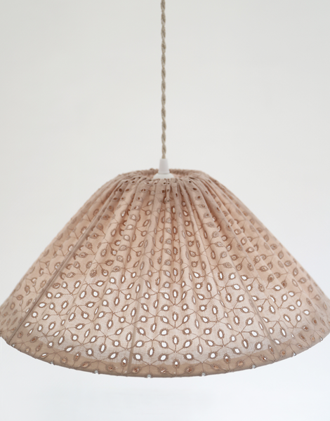 Conical Pendant Light Openwork Malala “Broderie Anglaise”