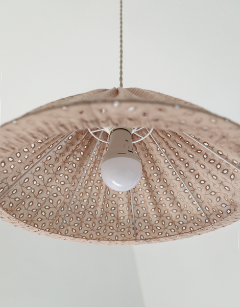 Conical Pendant Light Openwork Malala “Broderie Anglaise”