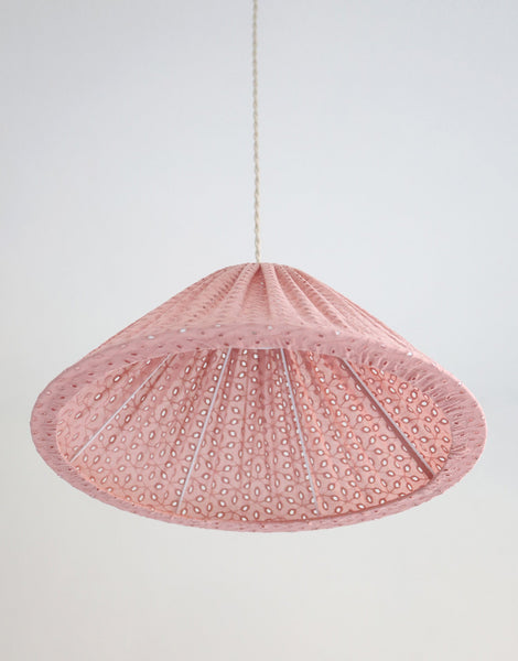 Conical Pendant Light Openwork Malala “Broderie Anglaise”