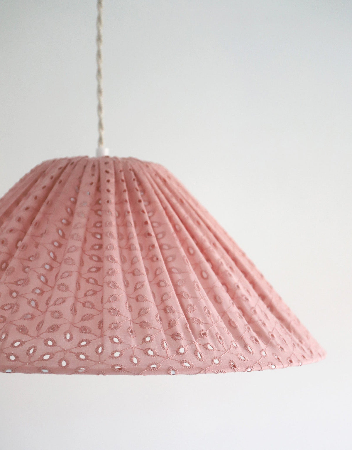 Conical Pendant Light Openwork Malala “Broderie Anglaise”