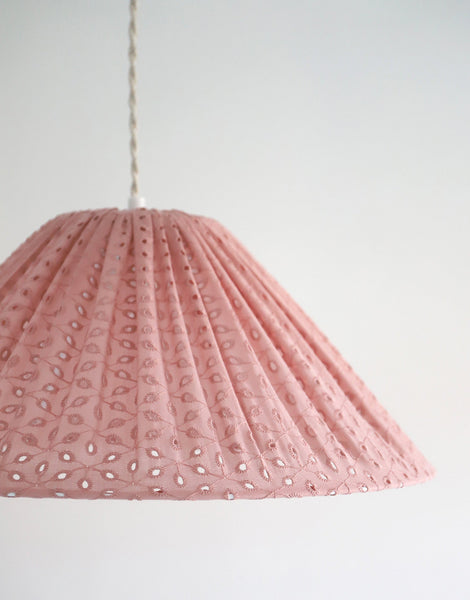 Conical Pendant Light Openwork Malala “Broderie Anglaise”