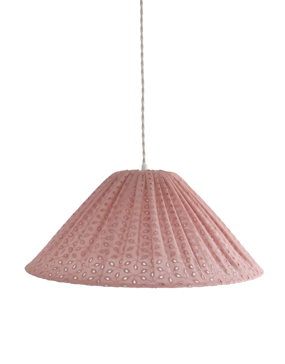 Conical Pendant Light Openwork Malala “Broderie Anglaise”
