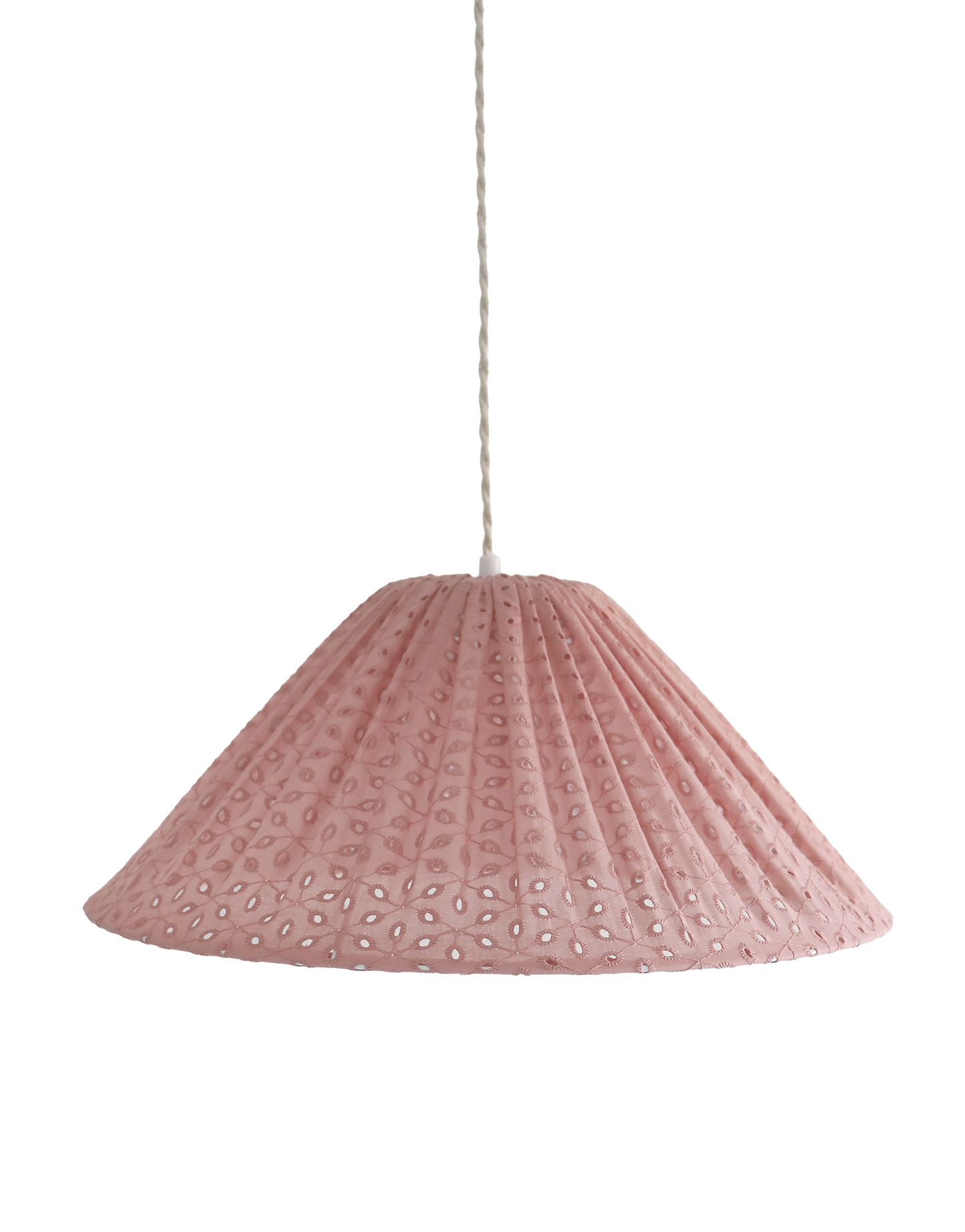 Conical Pendant Light Openwork Malala “Broderie Anglaise”