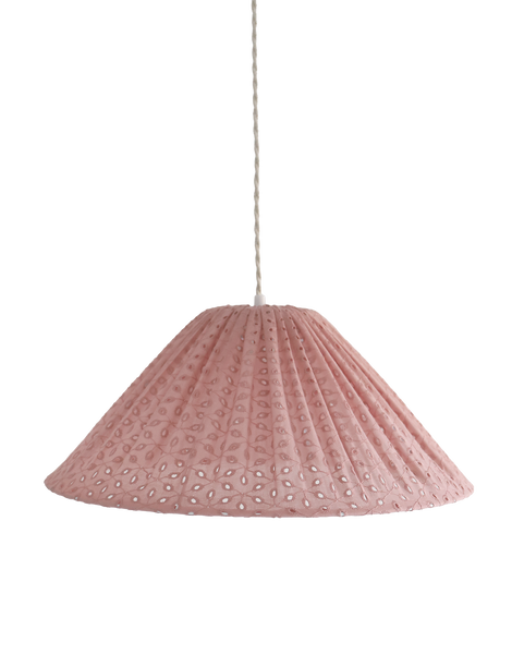 Conical Pendant Light Openwork Malala “Broderie Anglaise”