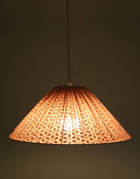 Conical Pendant Light Openwork Malala “Broderie Anglaise”