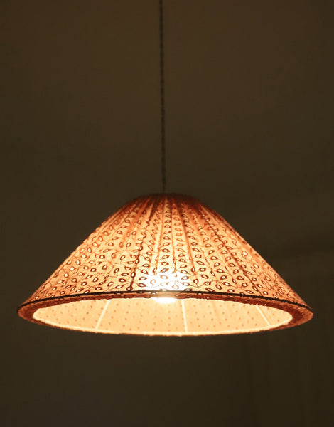 Conical Pendant Light Openwork Malala “Broderie Anglaise”
