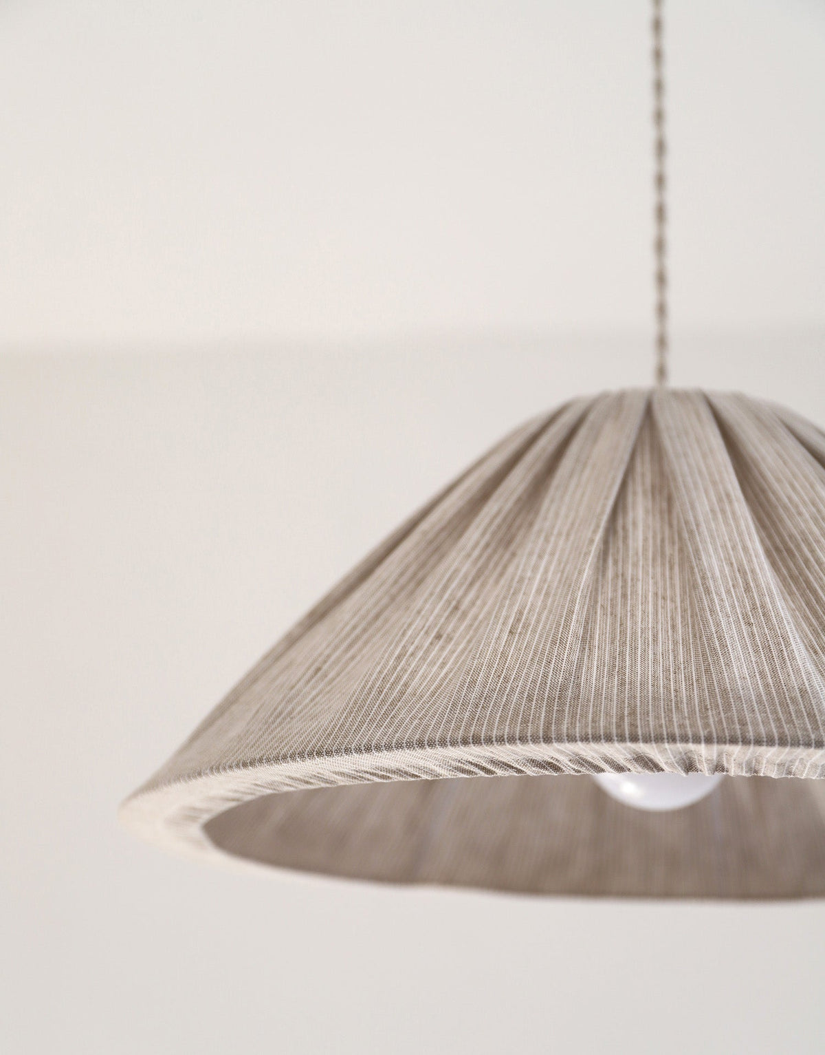 Malala Pendant Light – Fine Olive Stripes