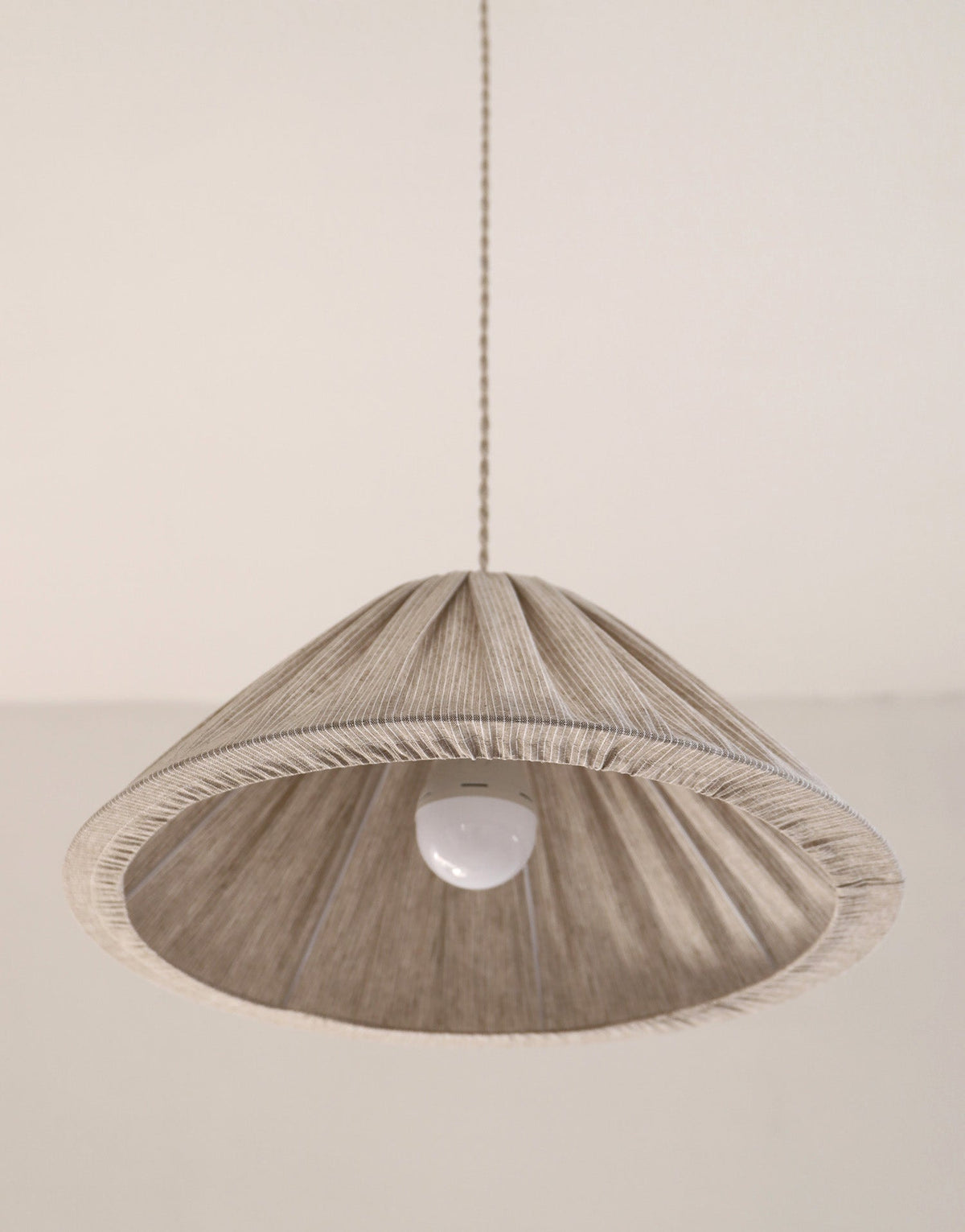 Malala Pendant Light – Fine Olive Stripes