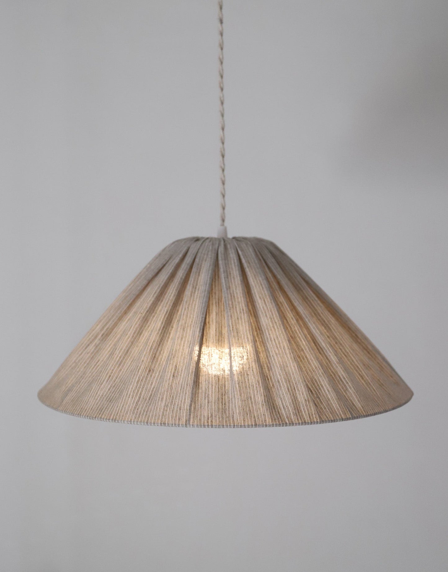 Malala Pendant Light – Fine Olive Stripes