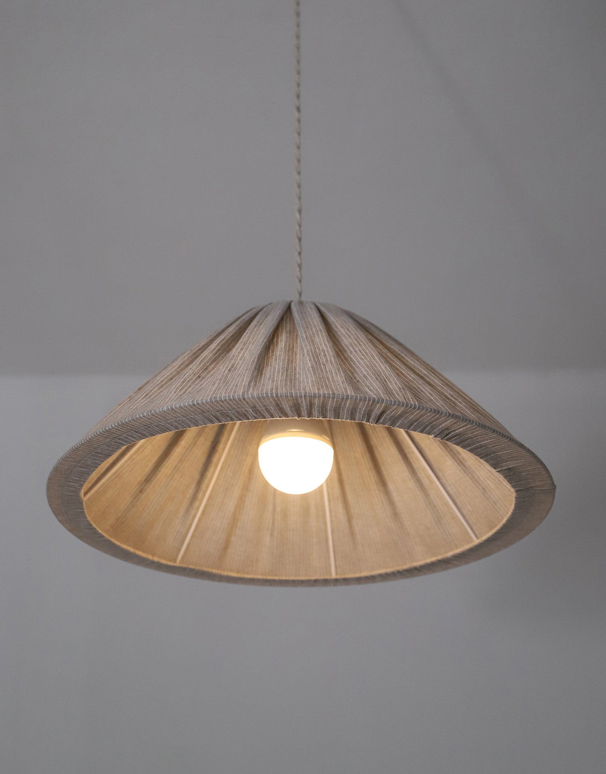 Malala Pendant Light – Fine Olive Stripes