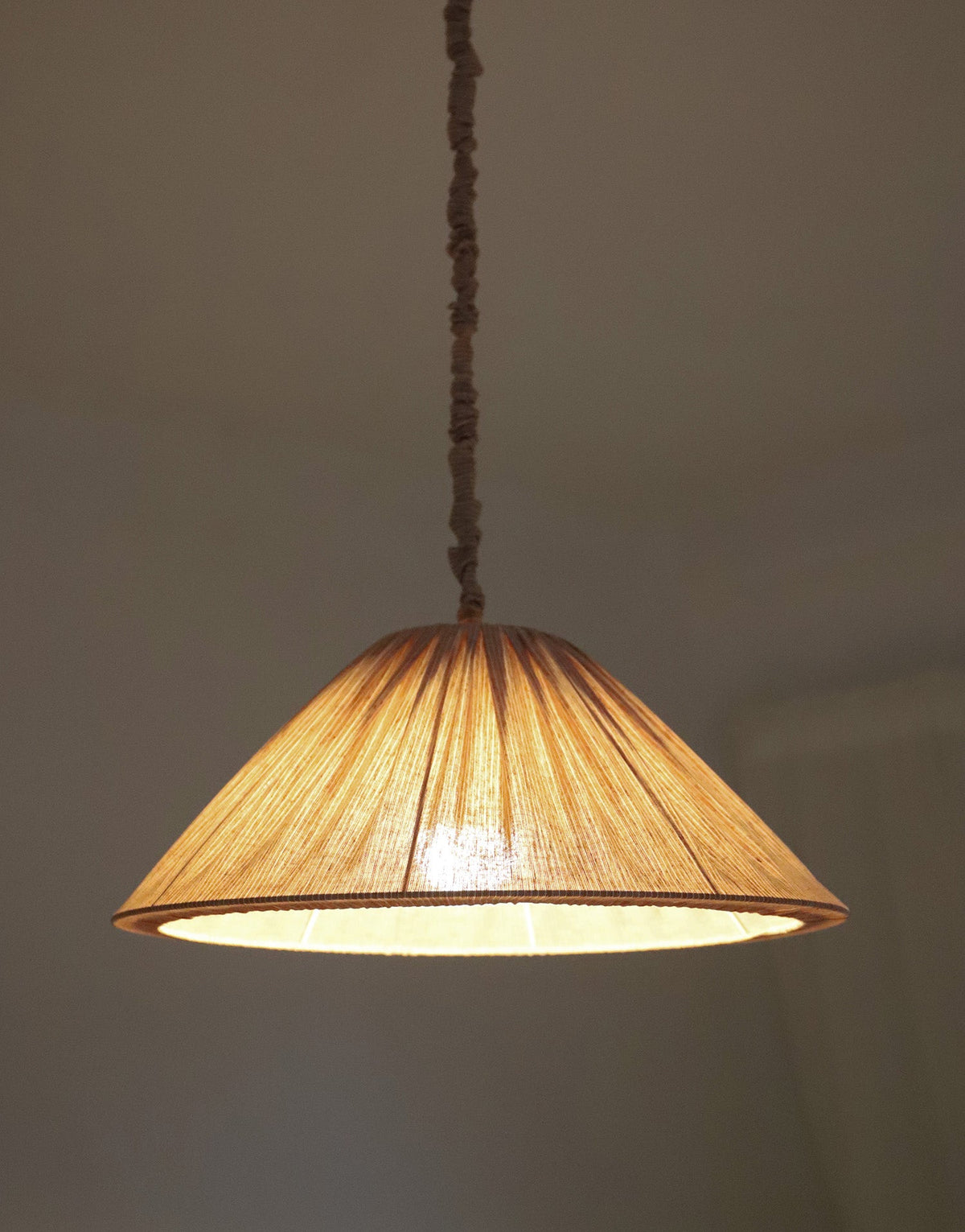 Malala Pendant Light – Fine Terracotta Stripes