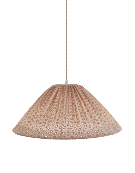Conical Pendant Light Openwork Malala “Broderie Anglaise”