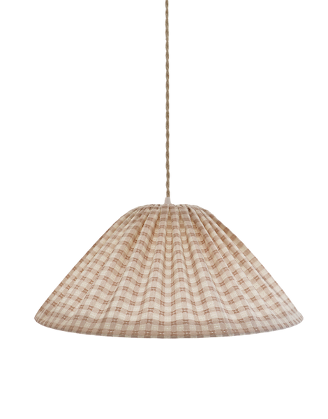 Conical Pendant Light Gingham Malala “Petits Carreaux”