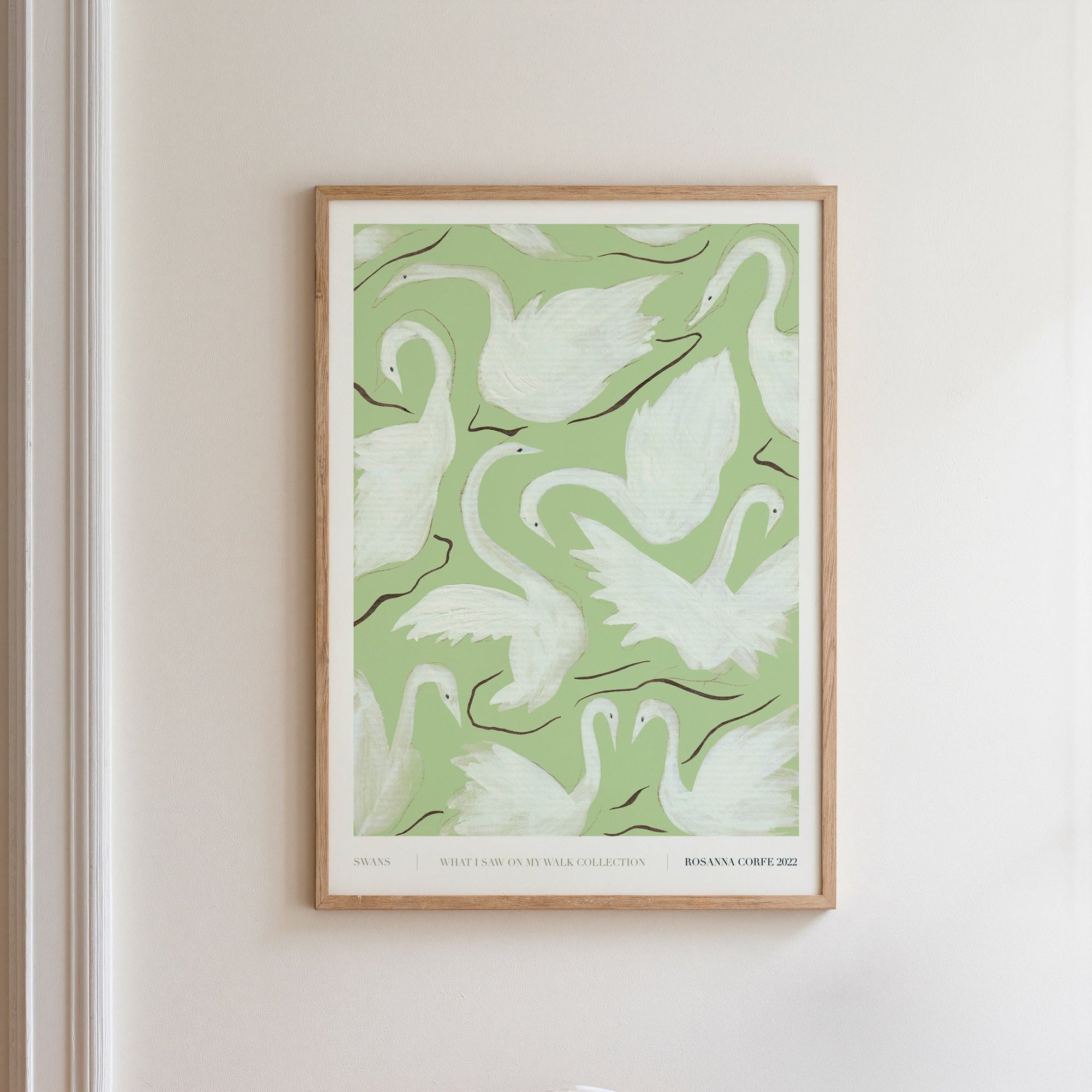 Swans Green Art Print