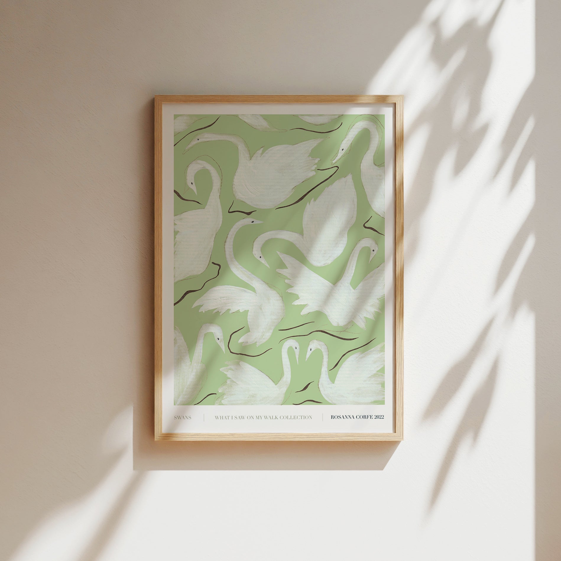Swans Green Art Print