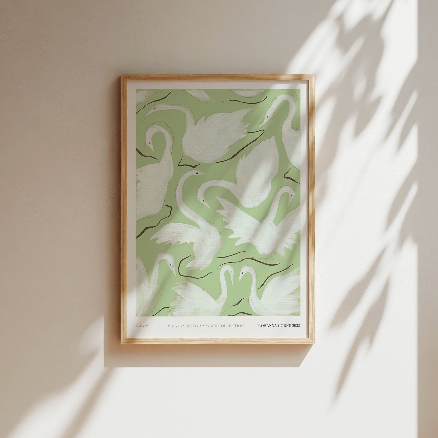 Swans Green Art Print