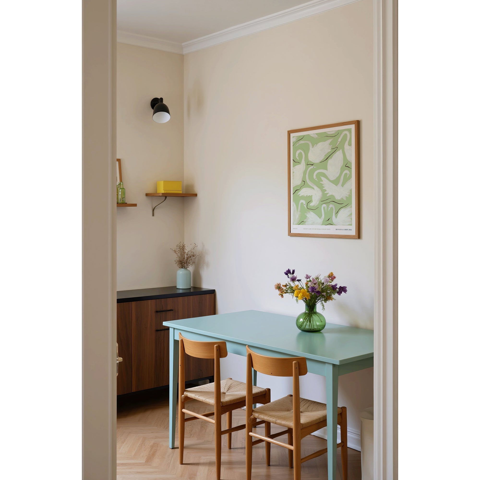 Swans Green Art Print