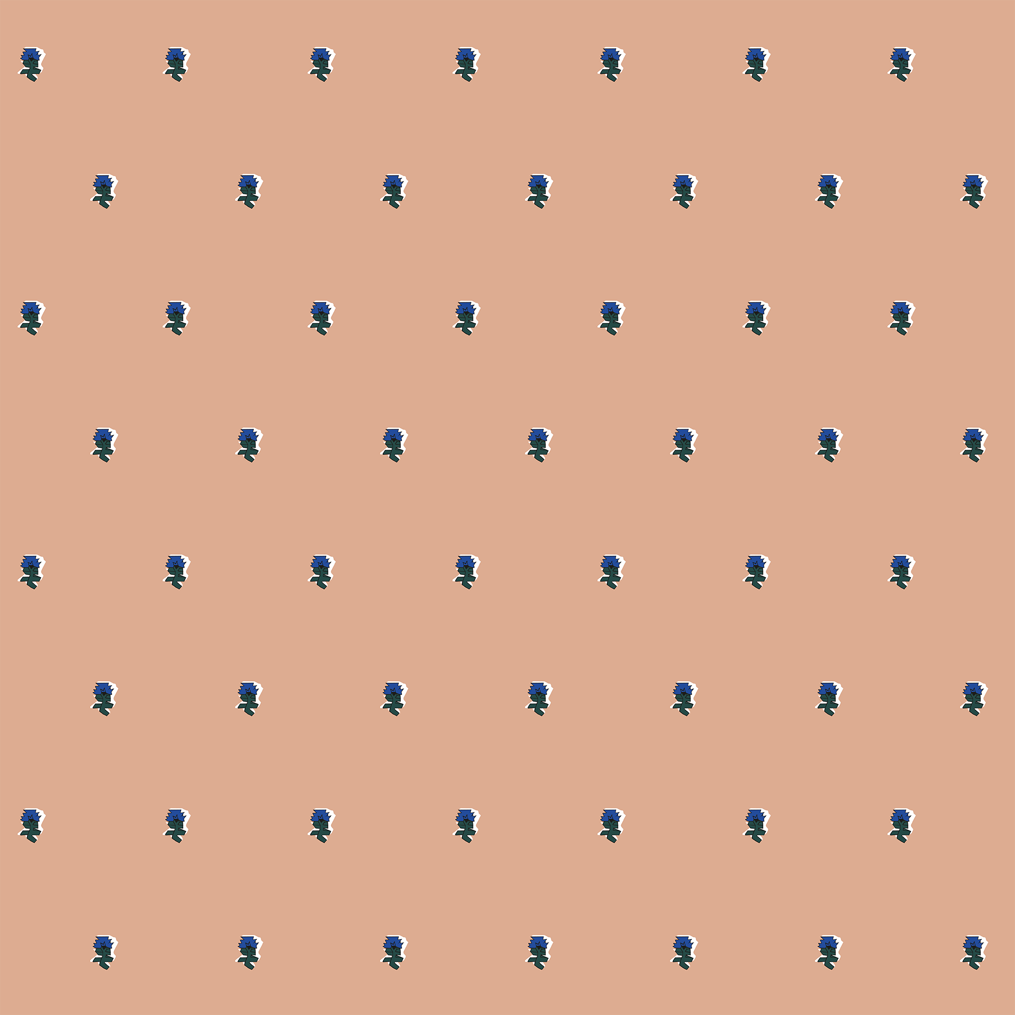 Pixel Posey Wallpaper, Sweetpea, Sample