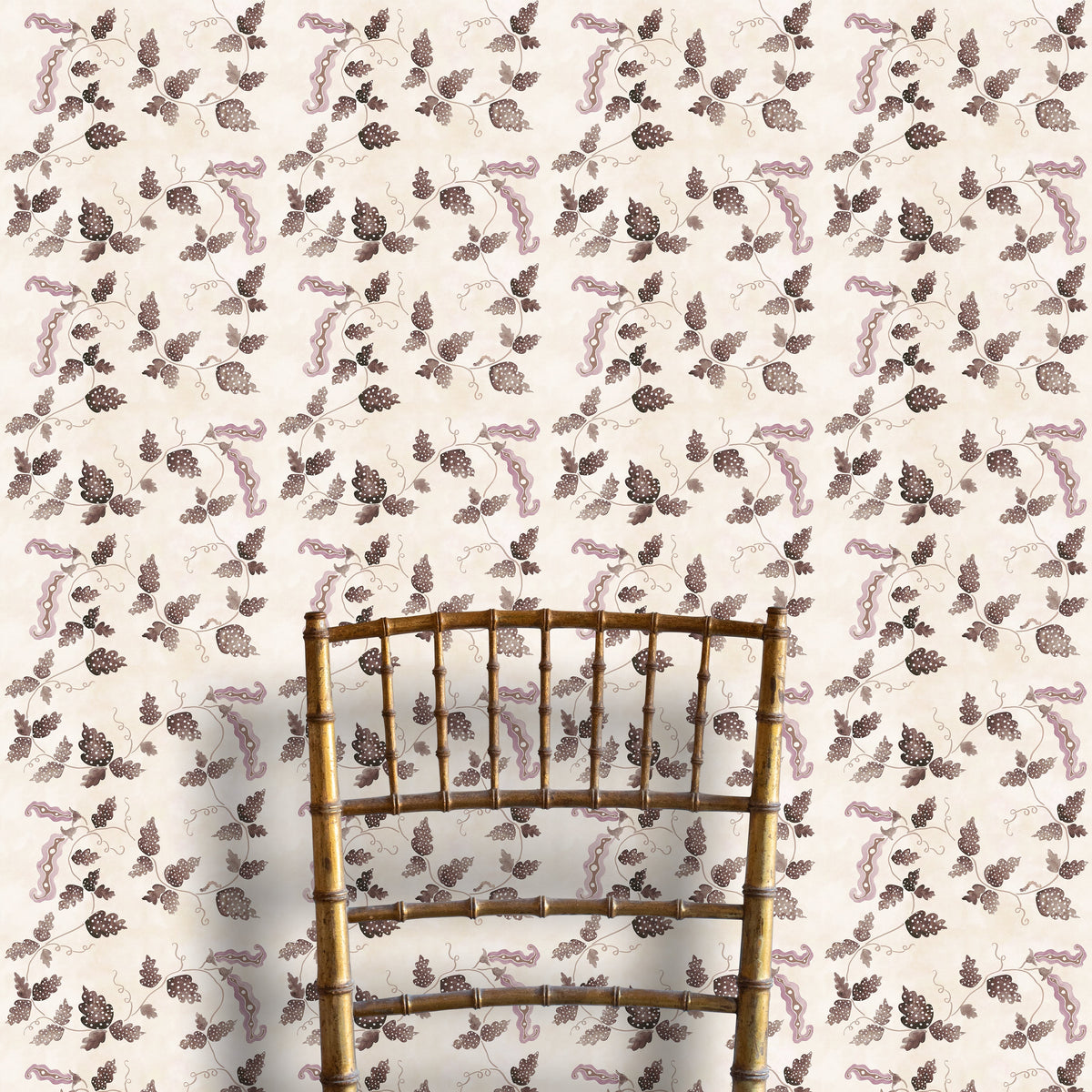Sweetest Pea Wallpaper -  Mocha