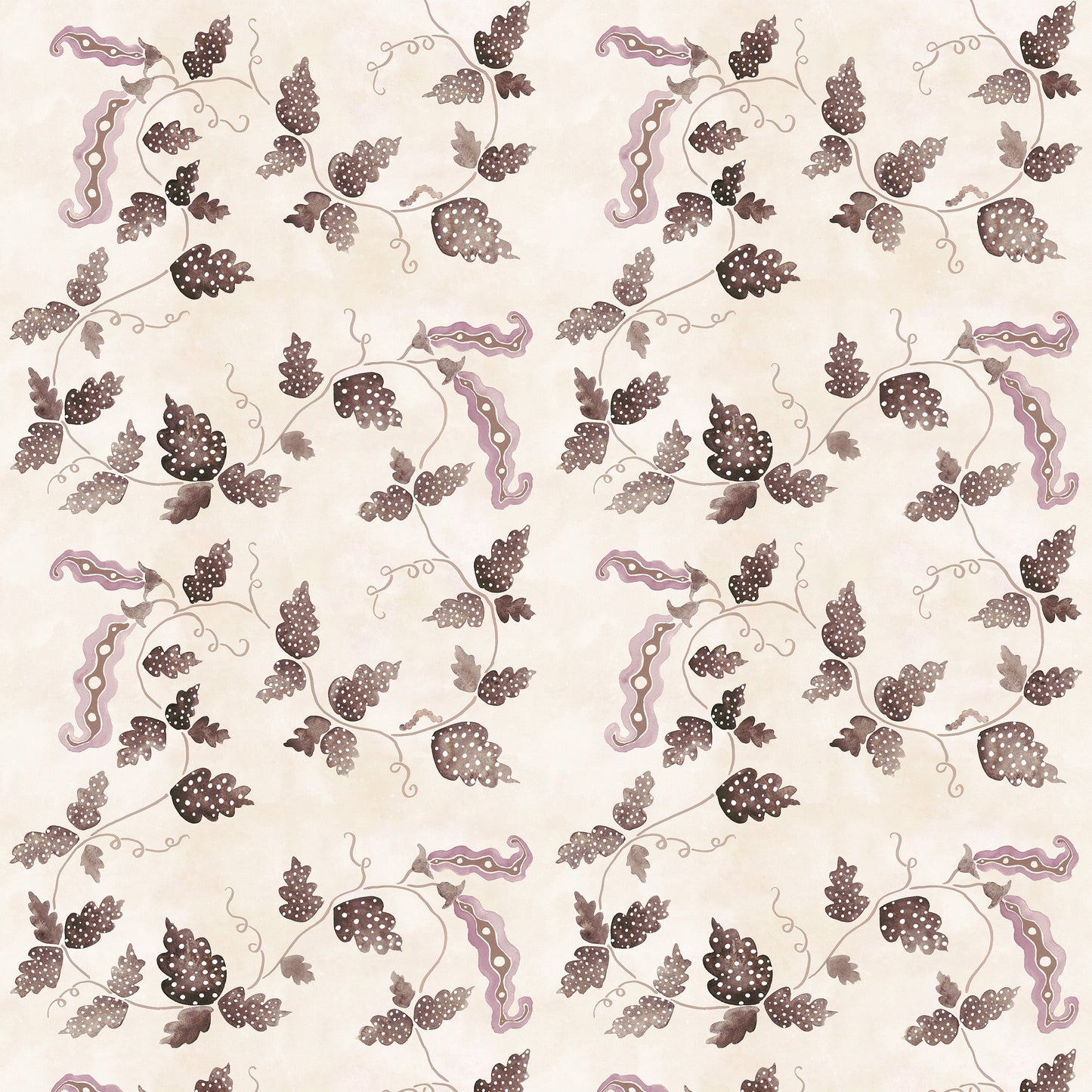 Sweetest Pea Wallpaper -  Mocha