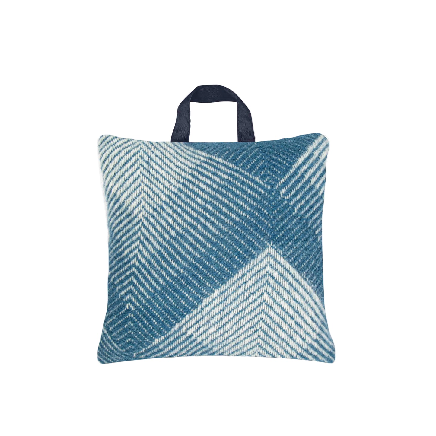 Blue swinging London cushion