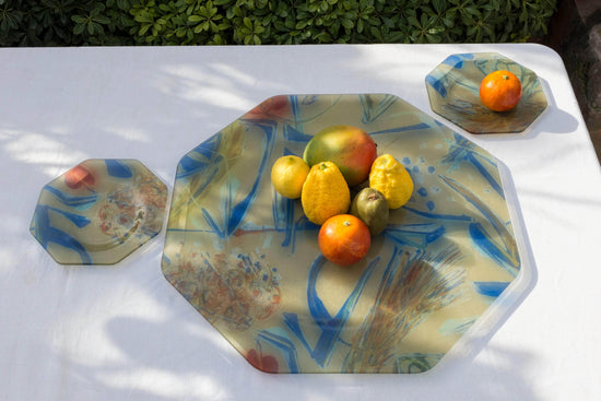 Asymmetrical Octagonal Panarea Dessert Plate