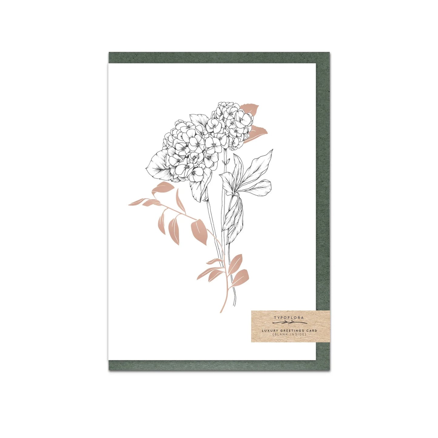 Hydrangea Foiled Card
