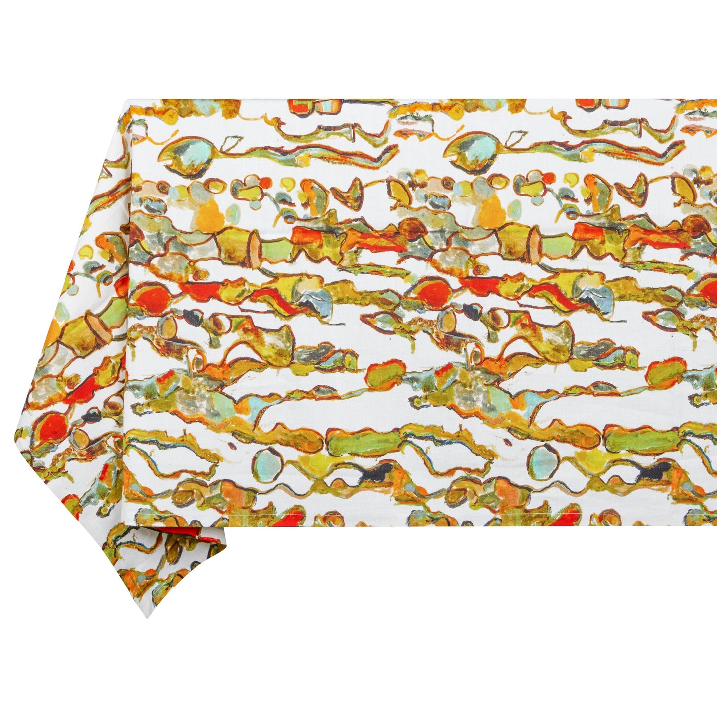 Stromboli Square Printed Linen Tablecloth